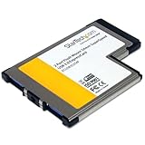 StarTech.com Adattatore scheda ExpressCard SuperSpeed USB 3.0 a 2 porte, 5Gbps, Scheda ExpressCard 3.0 da 54 mm con montaggio a filo e supporto UASP (ECUSB3S254F)