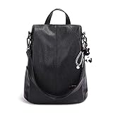 BUKESIYI Donna Borsa Zaino Elegante Zainetto Borse a Tracolla Zaini Antifurto Zainetti 2023 PU Pelle CCIT78134 Nero