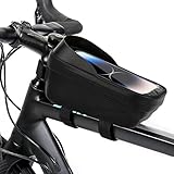 Borsa telaio bici Borsa manubrio Borsa impermeabile per telefoni cellulari, Borsa telaio bici Borsa manubrio accessori bici Borsa per smartphone fino a 6,8 pollici con TPU Touch Screen sensibile