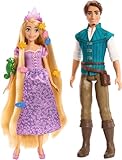 Disney Principesse Set Avventura 2 Bambole RAPUNZEL e FLYNN RIDER Altezza 30cm - Multicolore - 100° Anniversario - HLW39