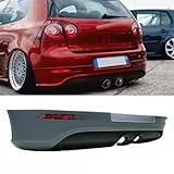 DM Autoteile 3161 diffusore posteriore paraurti + piastra di calore + riflettori compatibili per VW Golf 5 V R32