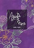 AGENDA DEL DOCENTE 2023-2024: A4 - Copertina bouquet violetto