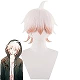 Parrucca Komaeda Nagito Danganronpa Parrucca Cosplay Anime Capelli Cosplay Capelli sintetici resistenti al calore Komaeda Nagito Cosplay