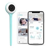 Lollipop Baby Monitor (Turchese) - Telecamera Wi-Fi con rilevamento vero del pianto e abbonamento extra per monitoraggio ossigeno/sonno (senza accessori) (Prova gratuita 7 giorni)