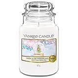 Yankee Candle Candela profumata | Candela in giara grande Snowflake Kisses | Durata: fino a 150 ore | Regalo perfetto per donne