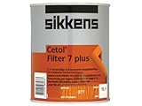 Sikkens Cetol Filter 7 Plus RM - Vernice speciale trasparente per esterni, colori e dimensioni assortiti, 1 litro, Pino