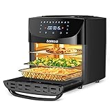 Acekool Friggitrice ad Aria 18 Litri, Friggitrice ad Aria Calda 12 in 1, 7 Accessori e Ricettario, Friggitrice senza Olio da 1800W, con LED Touch Screen, Friggere, Griglia, Forno, Arrostir