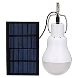 Confezione da 1/2/5 lampadine LED ad energia solare con gancio per lampada, lanterna portatile con pannello per cucina, giardino, patio, cortile, escursionismo, campeggio, tenda da pesca