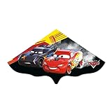 Günther Flugspiele 1182 - Aquilone per bambini Disney Cars Lightning McQueen, pronto al volo, monofilo in robusto foil dai 4 anni poi