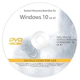 Reinstallare DVD Per Windows 10 Tutte le versioni 64 bit. Recuperare, ripristinare, riparare disco di avvio