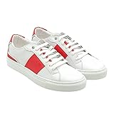 GUESS TODI Low CARRYOVER, Sneaker Uomo, White Cerise, 45 EU