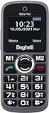 Beghelli Salvalavita Phone SLV10 GSM facile con tasto SOS, Grigio