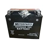 BATTERIA MOTORPARTS MINARELLI YTX20L-BS COMPATIBILE CON HONDA GL GOLDWING - 1800 CC 2001 - SPECIFICA COMPLETA MOTO SCOOTER SENZA MANUTENZIONE