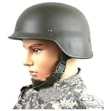 REMEK GK80 Casco Antisommossa con Fodera in Pelle Regolabile con Cintura Mento Airsoft Tattico Militare Paintball Esercito Caschi da Combattimento