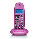 Telefono Inalambrico DECT MOTOROLA C1001 Violeta (Rosa)