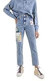 Desigual Denim_Los AN Jeans, Blu, 44 Donna