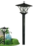 Lampione solare, Lampione solare per esterni | Luci ad energia solare per giardino,Lampada da giardino vintage, lampada da terra, lampada decorativa esterna per giardino, cortile, cortile,