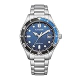 Citizen Orologio Unisex Marina Sporty Eco Drive Blu e Nero