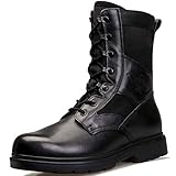 FCBDXN Uomo Paracadutisti Stivali Forze Speciali Esercito Polizia Combattimenti Militari Desert Armed Tactics Lace-up Calzature Comode Escursioni All aperto,Black-41