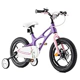 RoyalBaby Space Shuttle, Bicicletta per Bambini Unisex Adulto, Viola, 14 inch