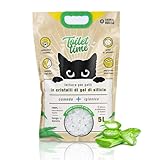 Animal House Toilet Time - 5L Lettiera in Cristalli di Silicio per Gatti - Antistatica e Sicura - Priva di Polvere - Ultra Assorbente - Trattiene gli Odori - 2.1-2.3kg (Aloe, 5L)