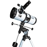 Seben 114/1000 EQ-3 Star Sheriff - telescopio a riflessione per astronomia incl. montatura parallatica e accessori Big Pack