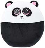 Ty - Morbido Peluche Cuscino - Squish a Boos - Panda - Bamboo - Bianco e Nero - Pupazzo - Ottima idea regalo per grandi e bambini - 22 cm - T39292