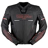 Furygan NITROS Giacca da Moto, Schwarz-Rot, XL Uomini