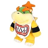 Sanei Super Mario All Star Collection - Peluche di Bowser Jr., collezione Super Mario All Star, colore: Giallo, Verde