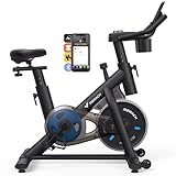 MERACH Cyclette da Casa, Cyclette Professionale, 8 Livelli di Resistenza, con Schermo LCD, Sedile Comodo e Grande, per Fitness ed Esercizio a Casa, Capacità di Carico di 120 KG