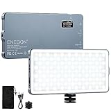 ENEGON 4000mAh Luce Video LED 2500K-9900K Bicolore Montabile Ricaricabile USB con Mini Pannello per Fotocamere DSLR Professionali Foto Illuminazione