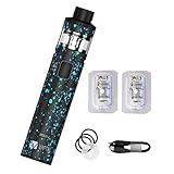 VAPTIO Penna Vape Sigaretta Elettronica 3000mAh 50W Tutto in uno Starter Kit con bobina a rete da 2pezzi da 0,2 ohm,senza liquido senza nicotina (Galassia)