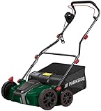 Parkside® - Scarificatore elettrico 2 in 1, 1800 A1, 1800 W, per prati fino a 600 m², larghezza di lavoro: 37 cm