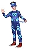 Ciao- Gattoboy Catboy costume travestimento bambino originale PJ Masks Superpigiamini (Taglia 5-7 anni) con maschera