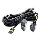 NJSSJD H10 H12 HB3 HB4 HIR2 Relè Cablaggio Kit 16AWG Interruttore a bilanciere ON/Off Fit per 2002-2012 Isuzu D-Max fendinebbia Retrofit Loom