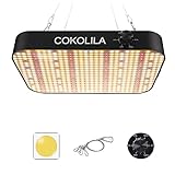 COKOLILA 600w Dimmerabile Lampada per Piante, Spettro Completo lampada per coltivazione con 588 LED SMD, luce piante con UV e IR, la Funzione Catena Dasiy per piante da interno, Verdure