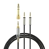 1.2m Sol Republic Audio Cable for Master Tracks HD V8 V10 V12 MFI X3 Ultra XC Headphones - For iPhone & Android – Gold Plated