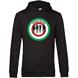 Teetaly Felpa con Cappuccio Unisex - Drughi Ultras (L)