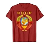 CCCP Coat of arms Flag Russian souvenir Moscow Maglietta