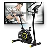 Diadora Fitness Swing Evo Cyclette Con Hand Pulse A Norma Ce, 82 X 56 X 28 Cm, Nero