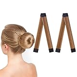 URAQT Chignon per Ciambella, 2 Pezzi Chignon Facile Per Capelli Chignon Bun Maker, Fashion Hair Styling Clip Hairstyle DIY Tool per Ragazza Donne