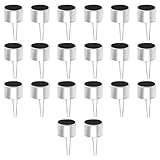 20pcs 2 Pin Microfono Electret Condensatore Cavi Capsule Electret Condensatore Controllo della Luce del Suono Condensatore Accessori Microfono Accessori per MP3 MP4 Telefoni