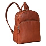 STILORD  Linnea  Zainetto Donna Elegante Zaino Piccolo Pelle Daypack Borsetta a Tracolla Vintage Backpack idealo come Borsa da Viaggio in Cuoio Autentico, Colore:conciata al vegetale brandy