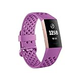 Fitbit Charge 3, Tracker Avanzato per Fitness e Benessere Unisex Adulto, Resistente all acqua fino a 50m, Lampone, Taglia Unica