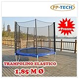 TRAMPOLINO ELASTICO DA GIARDINO TAPPETO ELASTICO ESTERNO SPORT RETE (185cm - 6FT)