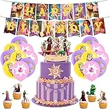 Decorazione Compleanno Princess Rapunzel Deco Compleanno Rapunzel Principe Palloncini Compleanno Rapunzel Palloncini Festa Principesse Rapunzel Topper Torte Principessa Rapunzel Festone Compleanno