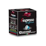 Caffè Trombetta L Espresso, Capsule Compatibili Nespresso, Decaffeinato - 10 Capsule