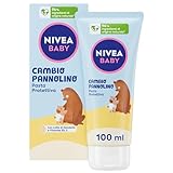 NIVEA BABY Cambio Pannolino Pasta Protettiva 100ml, Crema cambio pannolino lenitiva ed emolliente, Pasta cambio pannolino con Latte di Mandorla e Vitamine, Crema corpo neonato per una protezione 12h