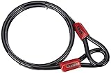 ABUS Cavo Cobra 12 loop - cavo in acciaio rivestito plastica sicurezza per accessori di biciclette e moto lunghezza 1,8 metri, spessore mm