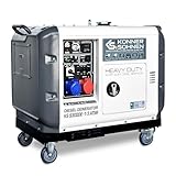 Generatore diesel KS 9300DE-1/3 ATSR,unità di emergenza diesel 7500 W (400 V) / 6500 W (230 V),sistema di commutazione fase VTS,generatore di corrente diesel EURO 5, indicatore LED